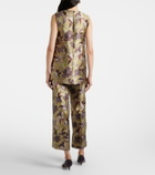 Alémais Citron floral cropped pants