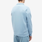 Stone Island Men's Garment Dyed Half Zip Sweat in Sky Blue