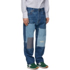 Junya Watanabe Blue Selvedge Garment-Treated Jeans