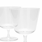 HAY Curve Stem Glass - Set of 2 in Clear 