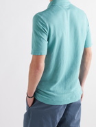 MASSIMO ALBA - Wembley Textured-Linen Polo Shirt - Blue - M
