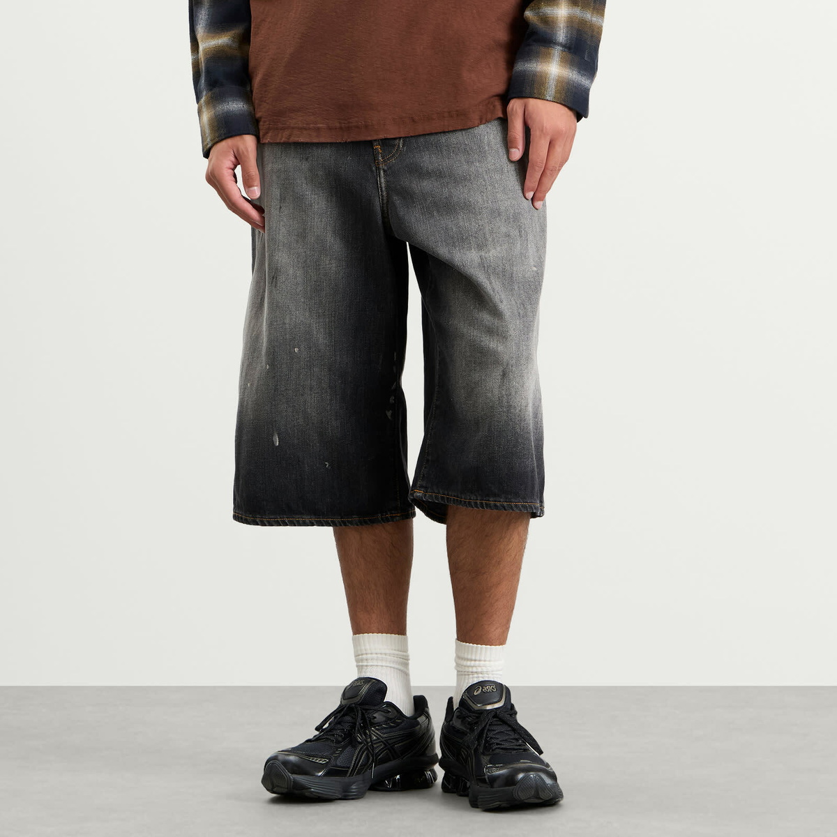 Acne Studios Men's Judda Trafalgar Denim Shorts in Black