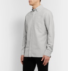 TOM FORD - Slim-Fit Button-Down Collar Cotton Oxford Shirt - Gray