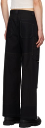 Dion Lee Black Straight-Leg Cargo Pants