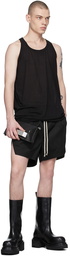 Rick Owens Black Organic Cotton Tank Top