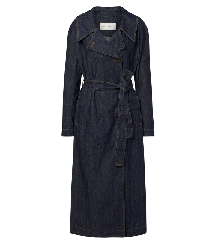 Photo: Dries Van Noten Denim trench coat