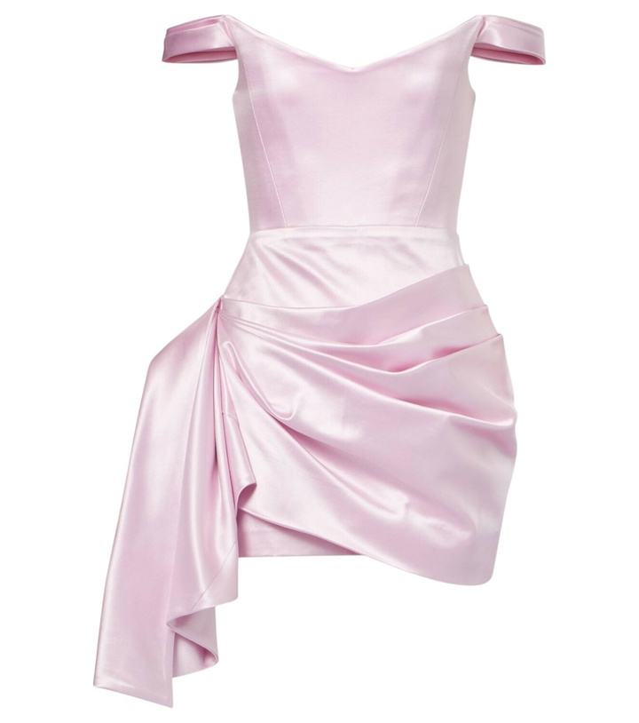Photo: Alex Perry Draped duchess satin minidress