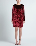 Manila Grace Womens Mini dress in Burgundy