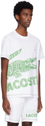 Lacoste White Printed T-Shirt