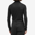Jil Sander+ Men's Jil Sander Plus Quarter Zip Wool Sweatshirt in Black