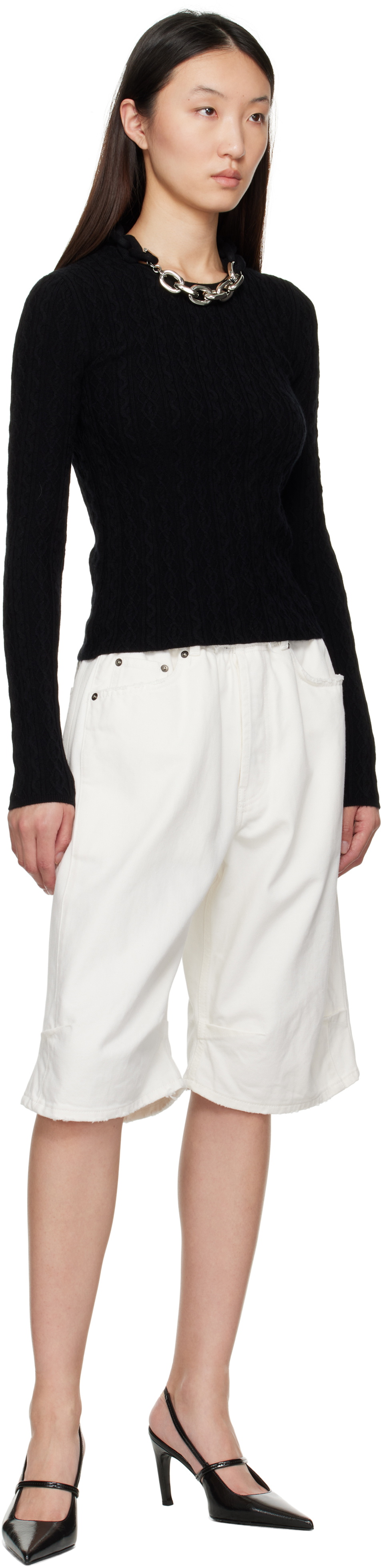 Rabanne Black Wool Sweater