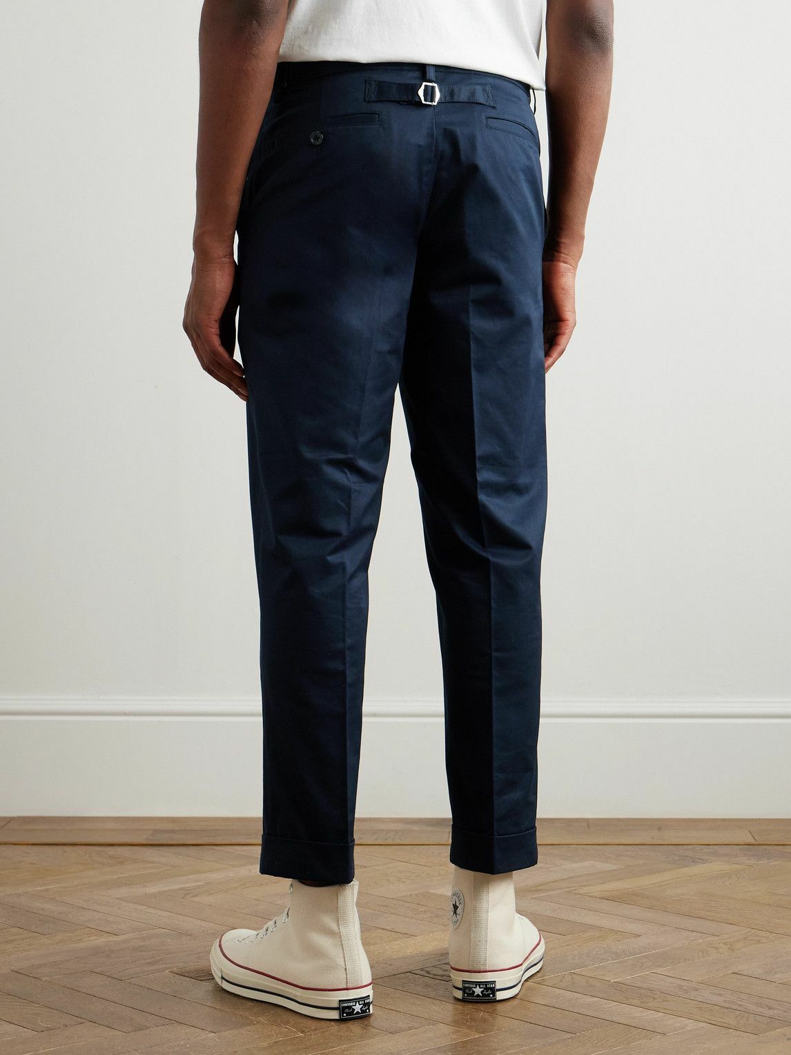 Beams Plus - Ivy Straight-Leg Cotton-Twill Trousers - Blue