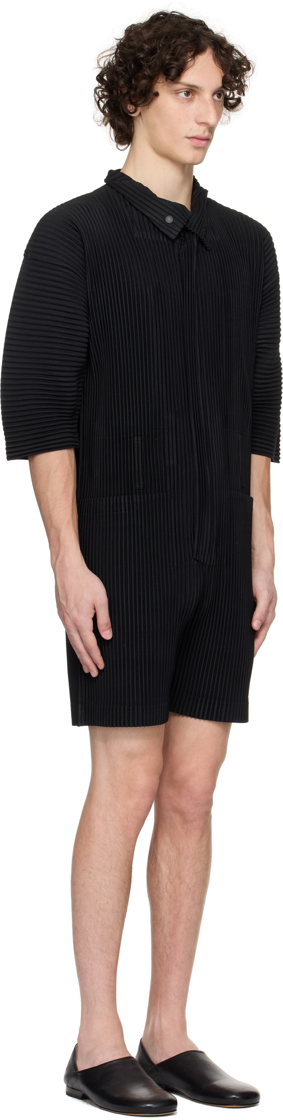 HOMME PLISSÉ ISSEY MIYAKE Black Pleats Bottoms 3 Jumpsuit