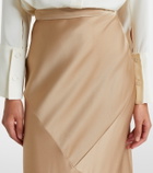Max Mara Satin maxi skirt