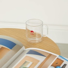 BEAMS JAPAN Stacking Mug in Clear/Red
