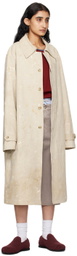Carter Young Off-White Drop-Cloth Chore Coat