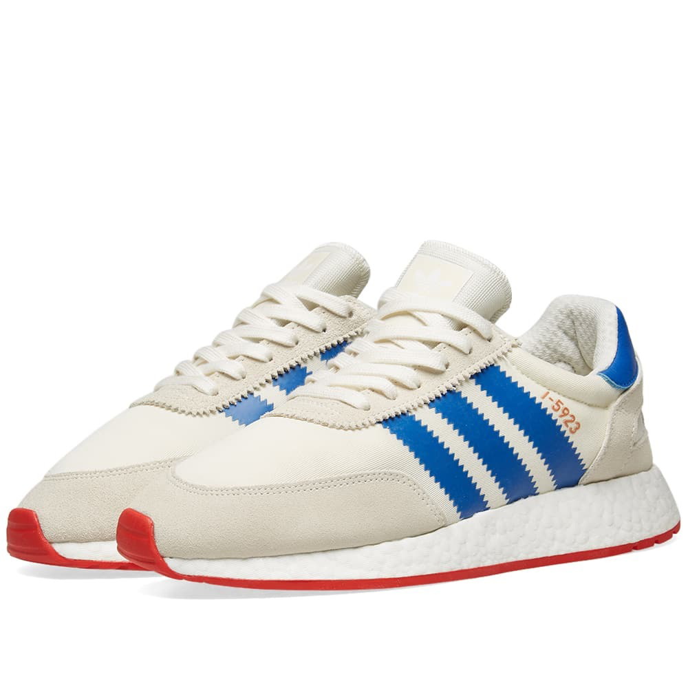 I-5923 Off White, Blue & Core Red adidas