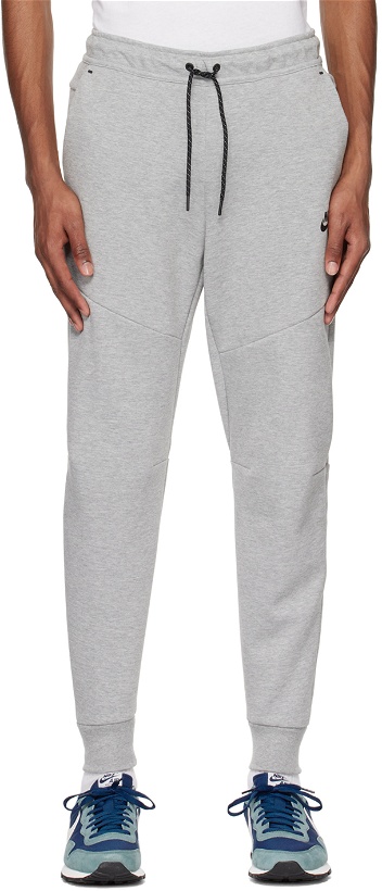 Photo: Nike Gray Sportswear Tech Fleece Lounge Pants