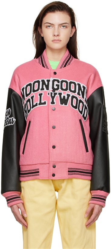 Photo: Noon Goons Pink Polyester Jacket