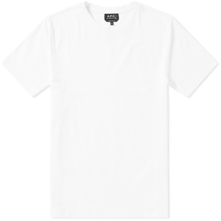 Photo: A.P.C. Herve Textured Stripe Tee White