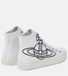 Vivienne Westwood Orb cotton canvas high-top sneakers