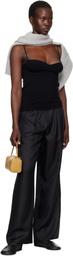 LISA YANG Black Wide-Leg Lounge Pants