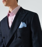 Brioni Printed silk pocket square