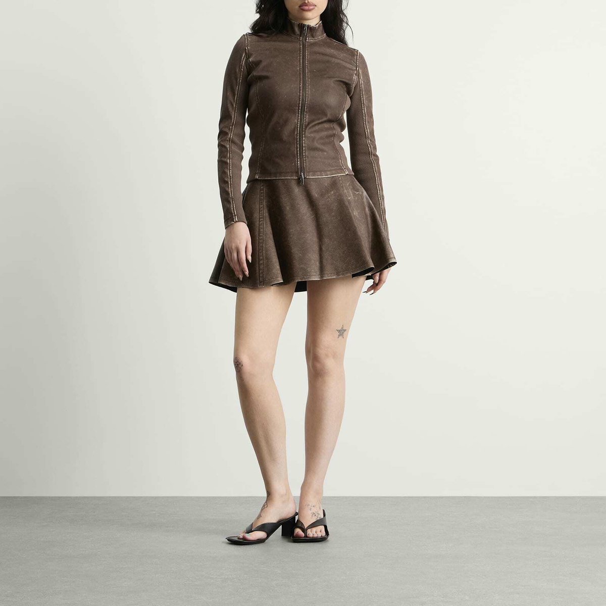 Diesel Women's T-Hunder Long Sleeve Top in Brown