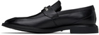 Hugo Black Leather Loafers
