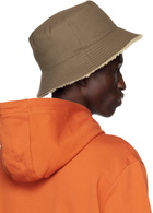 Paul Smith Khaki Reversible Bucket Hat