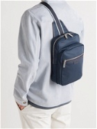 HUGO BOSS - Meridian Leather-Trimmed Shell Backpack