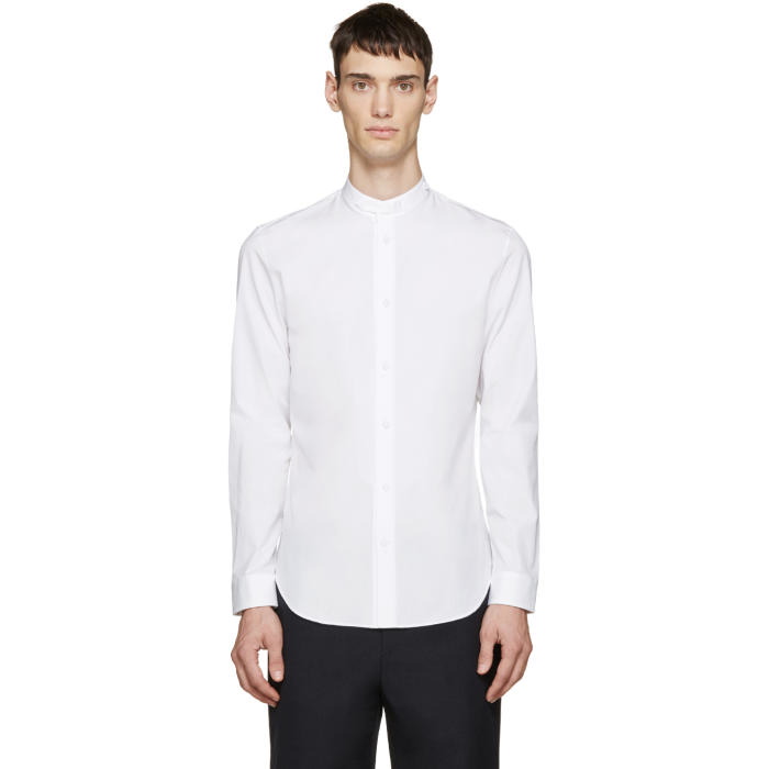 Photo: Maison Margiela White Poplin Collared Shirt