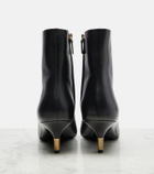Khaite Bella leather ankle boots