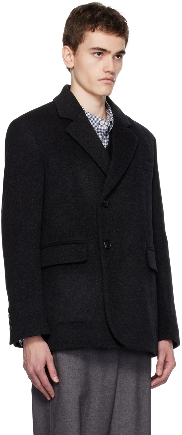 Dunst Gray Notched Lapel Blazer