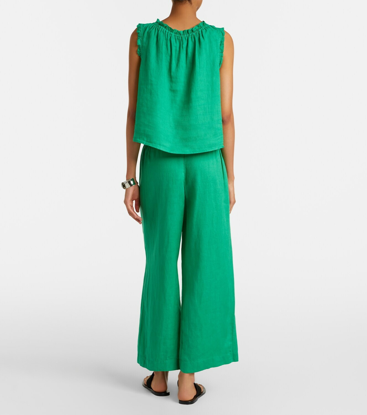 Velvet Lola linen wide-leg pants