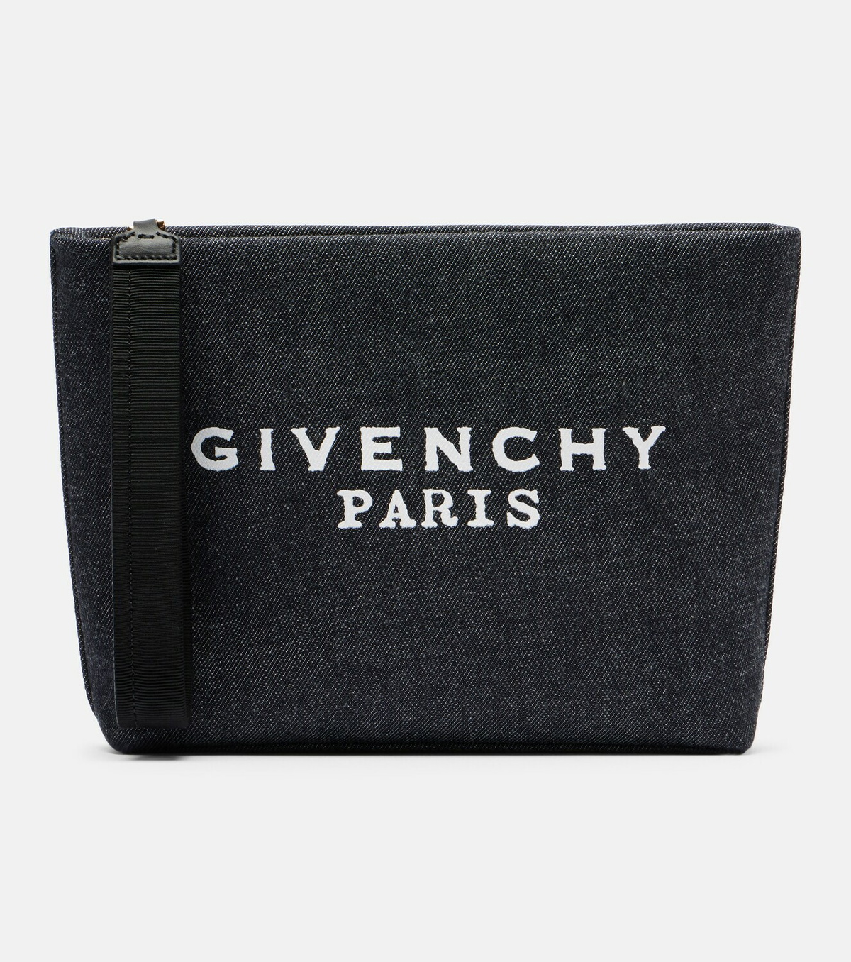 Givenchy Logo cotton denim pouch