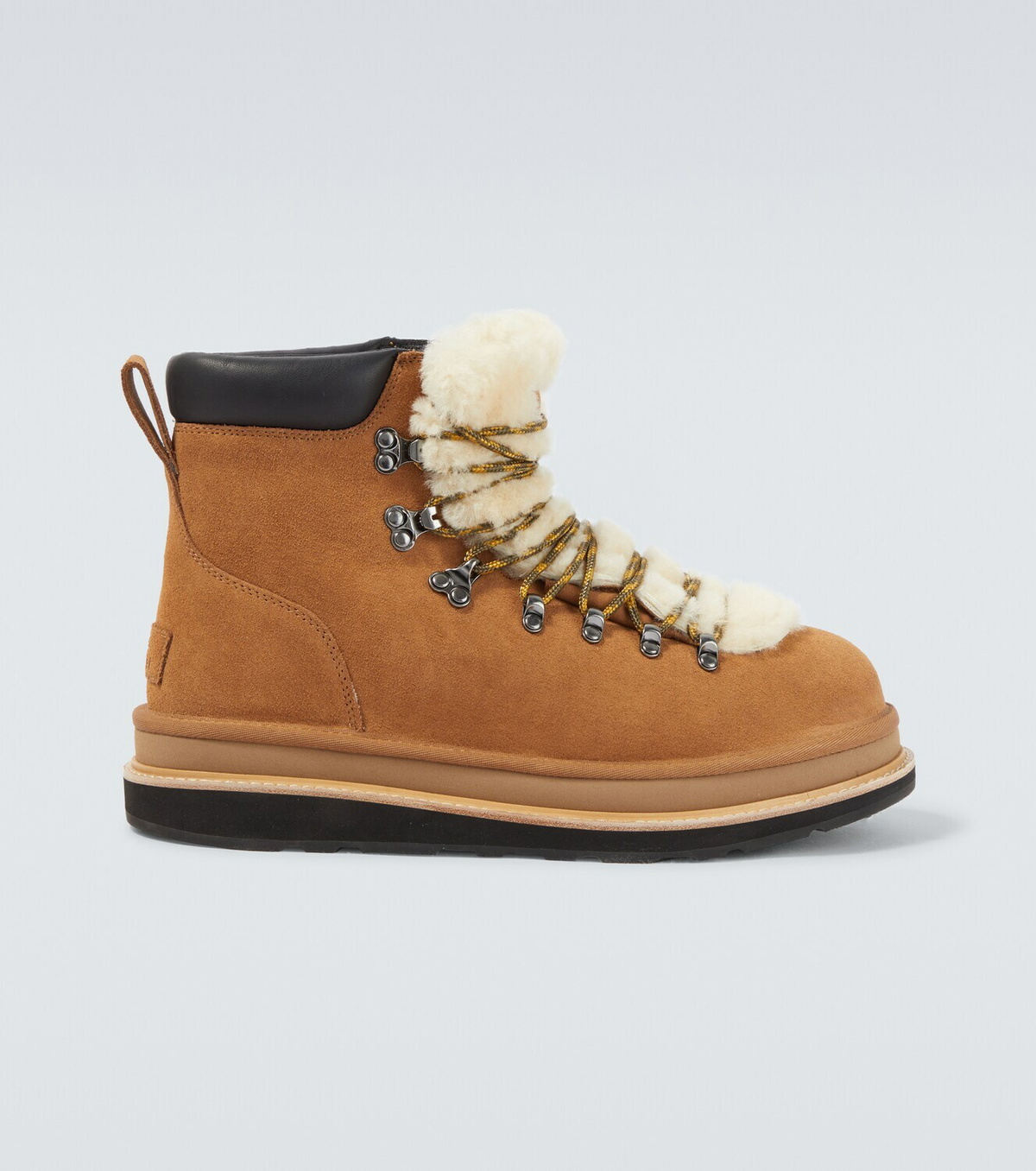 Sacai x UGG suede and shearling hiking boots Sacai