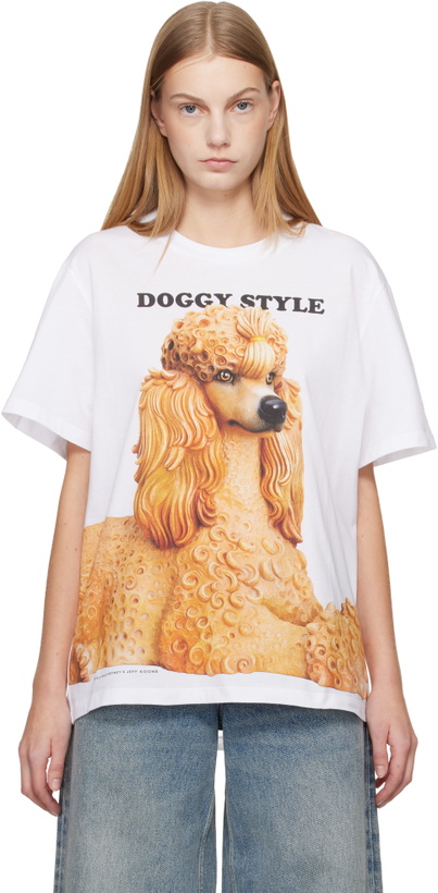 Photo: Stella McCartney White Jeff Koons Edition 'Doggy Style' T-shirt