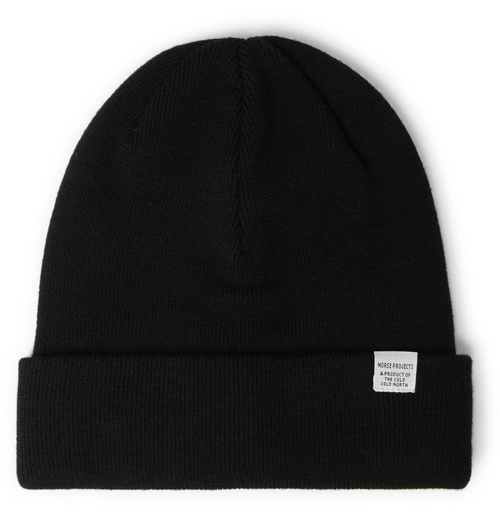 Photo: Norse Projects - Merino Wool Beanie - Black