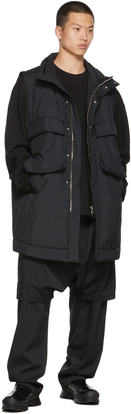 JERIH Black Padded Utility Vest