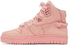 Acne Studios Pink Leather High-Top Sneakers