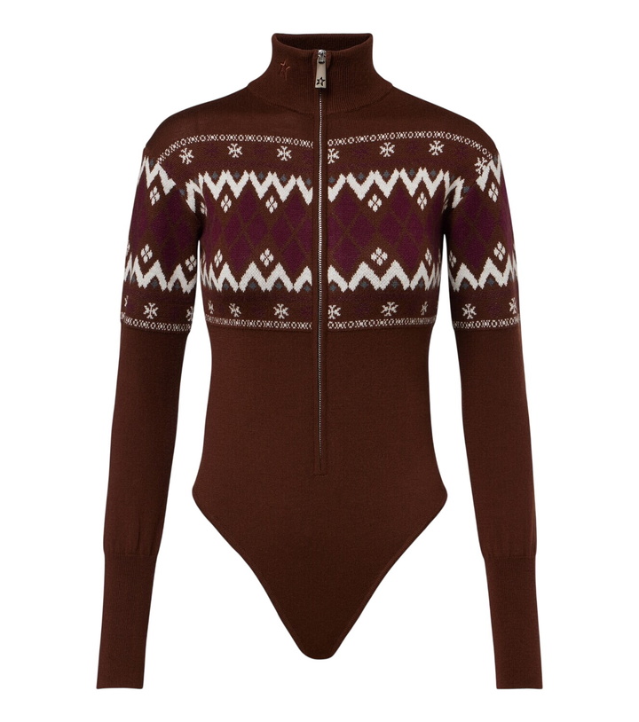 Photo: Perfect Moment Fair Isle wool bodysuit