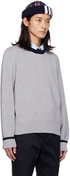 Thom Browne Gray Stripe Sweater