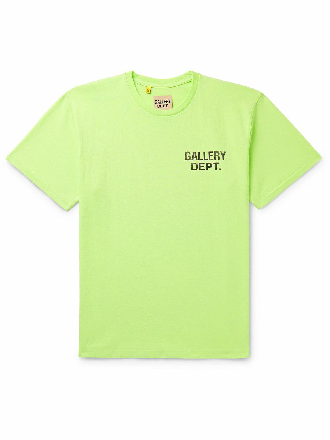 Gallery Dept. - Logo-Print Cotton-Jersey T-Shirt - Green Gallery Dept.