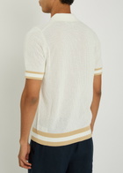 Che Quinn Open-knit Polo Shirt White