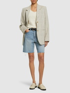 DUNST Raw Edge Denim Shorts