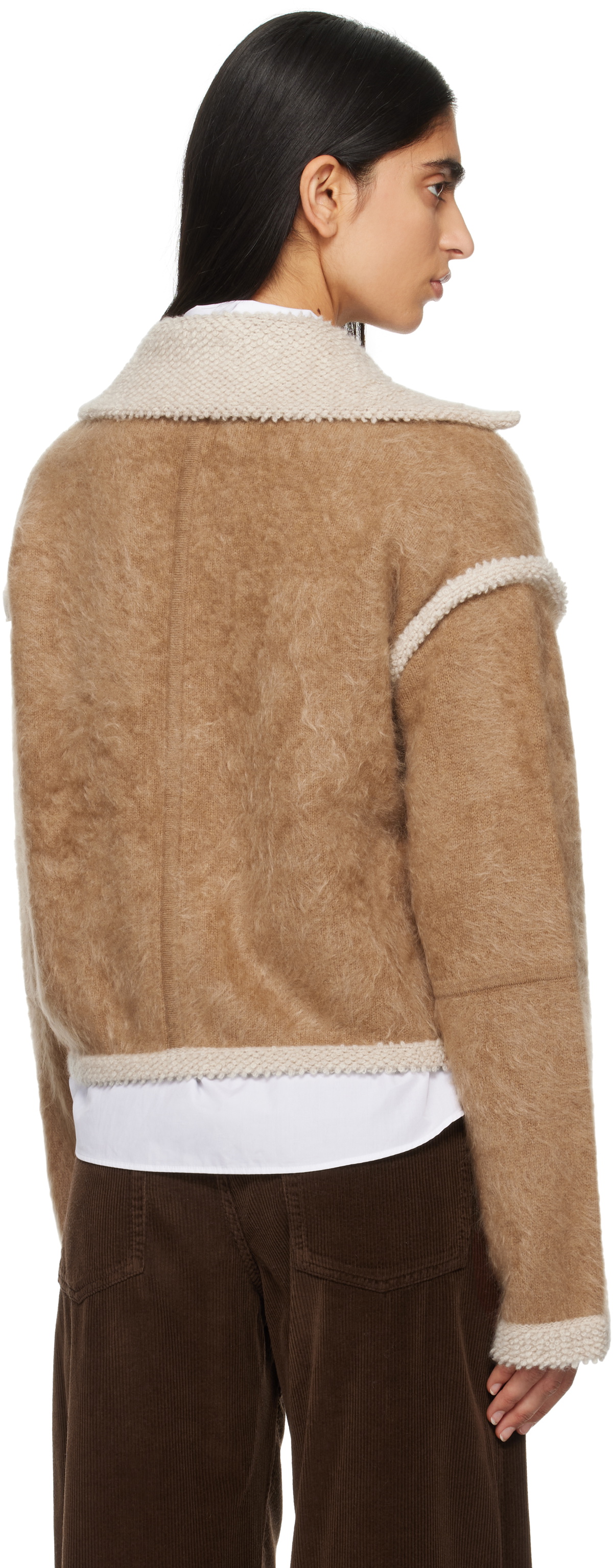 Guest in Residence Tan Grizzly Bomber Jacket