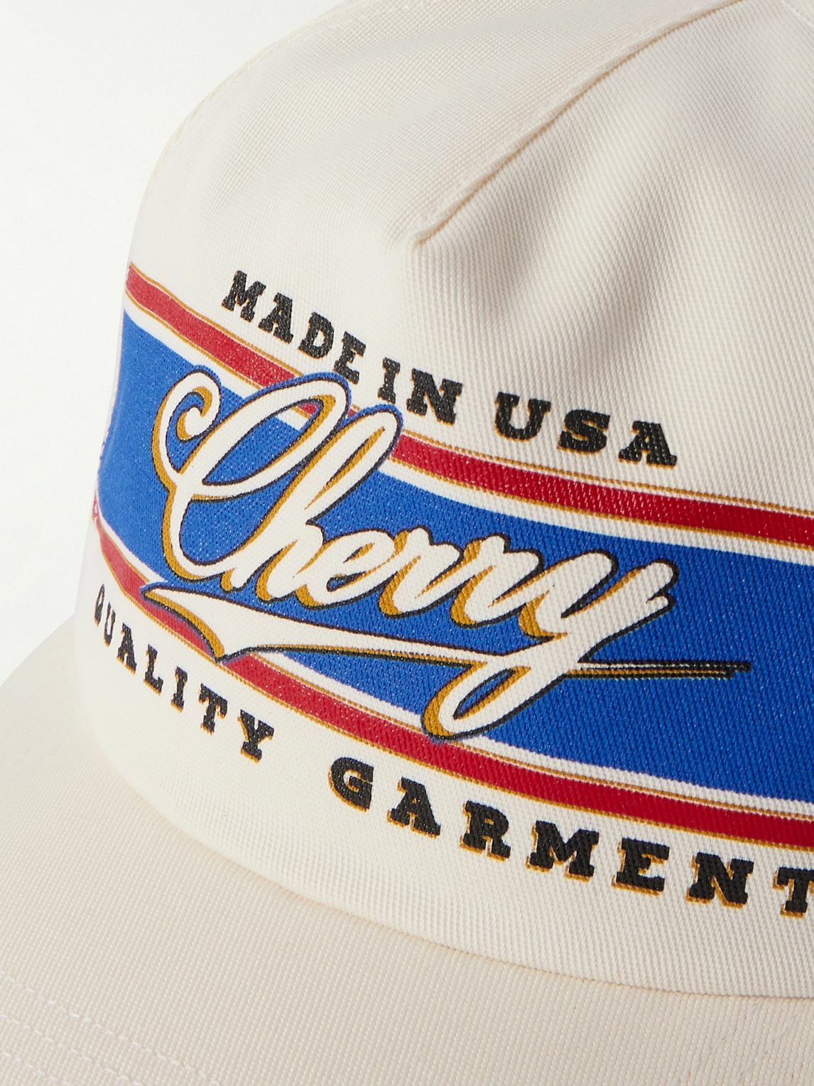 Cherry Los Angeles - Oracle Bull Racing Logo-Print Appliquéd Twill Baseball Cap