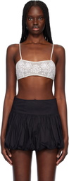 Bode White Middlemist Bra