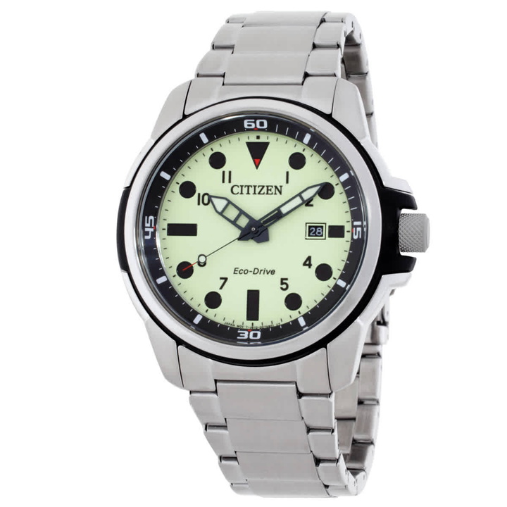 Photo: Citizen Eco-Drive Green Dial Mens Watch AW1800-89X